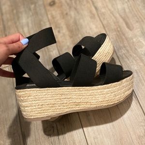 (SOLD) Steve Madden Espadrilles (Black)